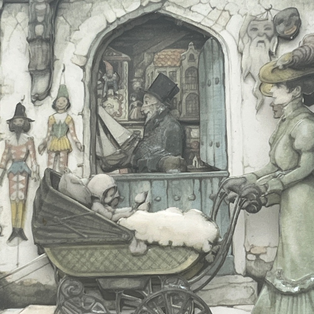 Anton Pieck Art Print in Wooden Frame - Picture 5 of 13